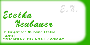 etelka neubauer business card